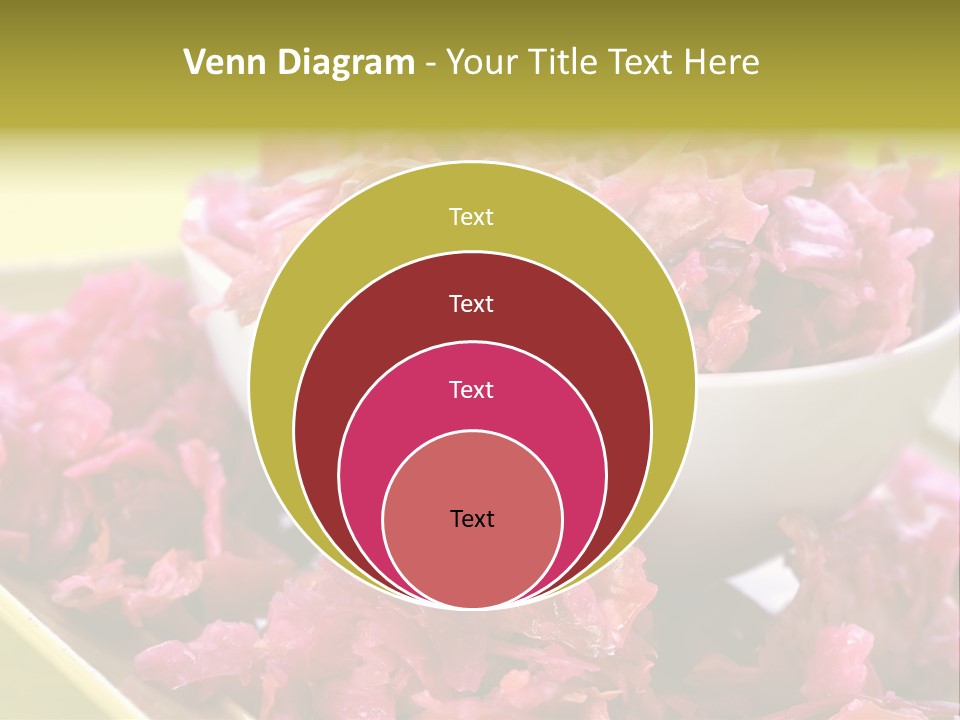 Yellow Background Horizontal Vegetarian PowerPoint Template