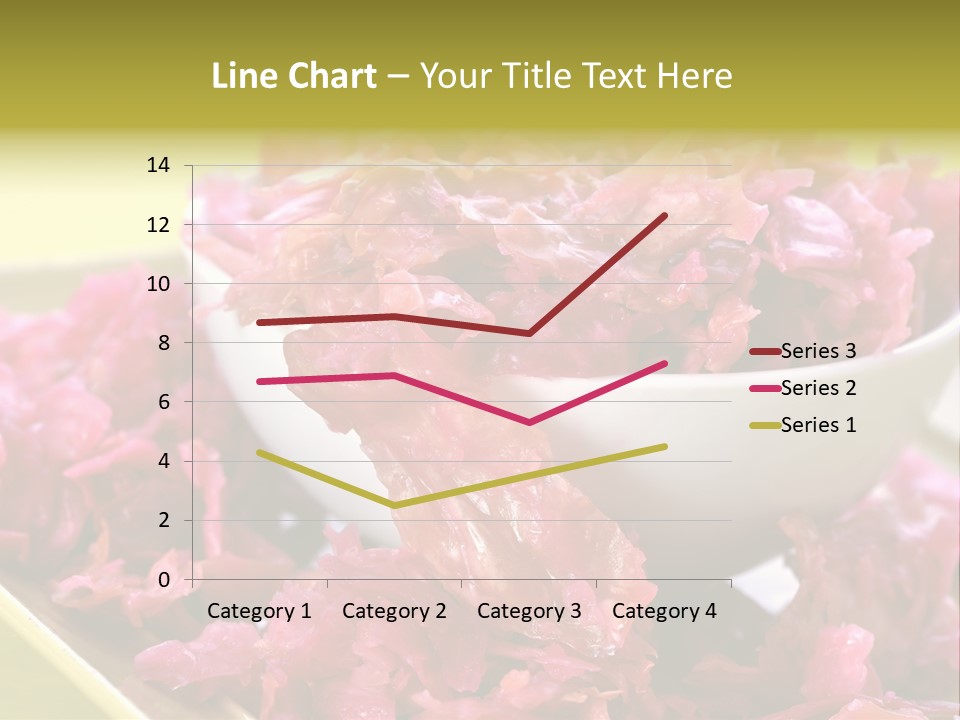 Yellow Background Horizontal Vegetarian PowerPoint Template