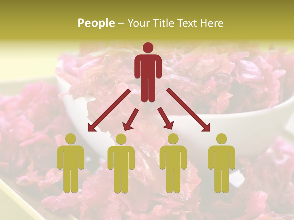 Yellow Background Horizontal Vegetarian PowerPoint Template