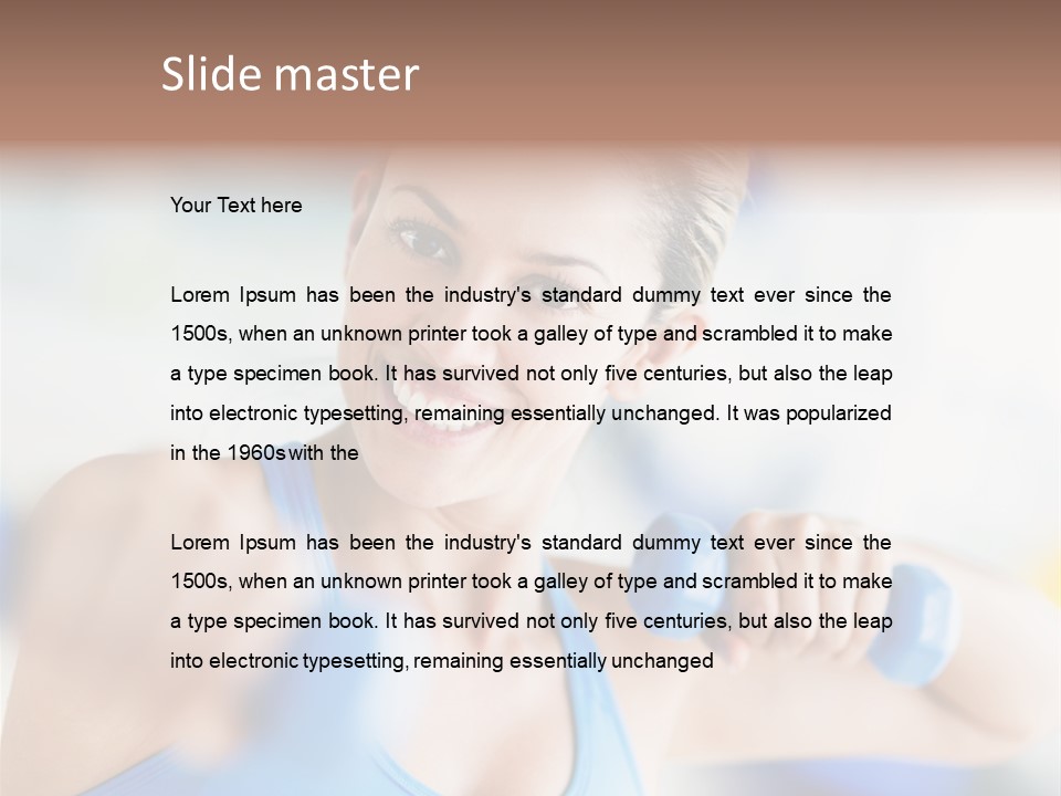 Workout Body Care Latin PowerPoint Template