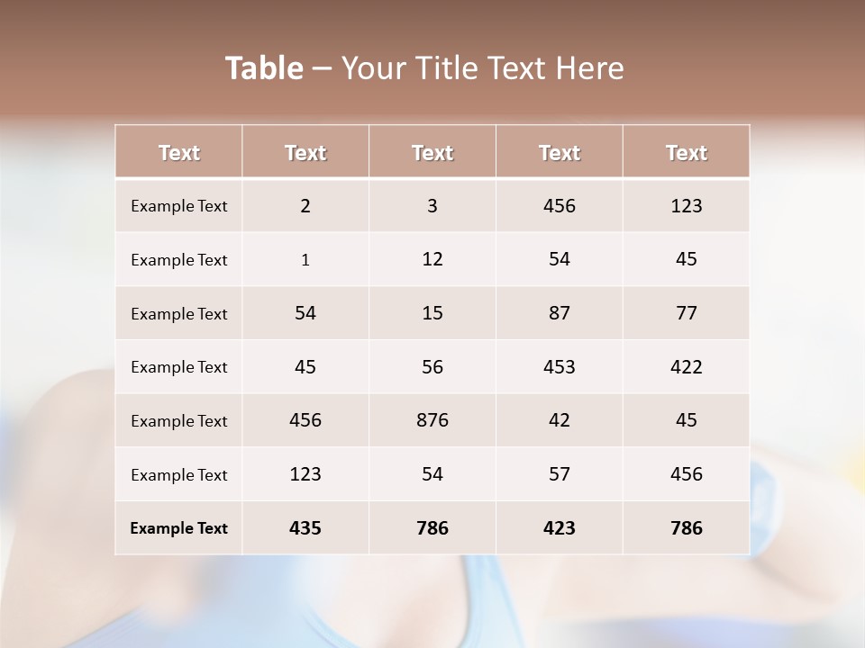 Workout Body Care Latin PowerPoint Template