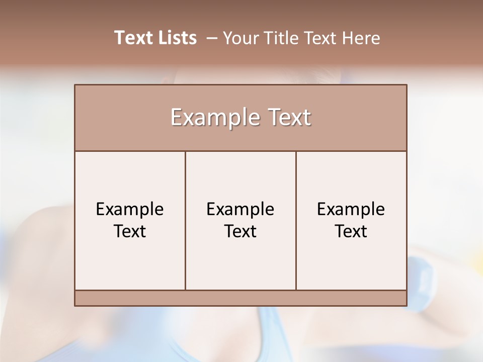 Workout Body Care Latin PowerPoint Template
