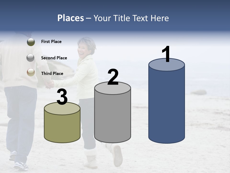 Running Length Caucasian PowerPoint Template