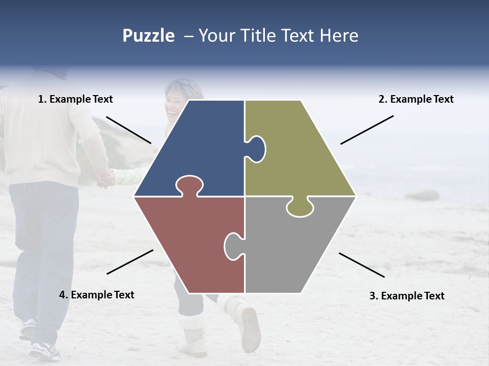 Running Length Caucasian PowerPoint Template