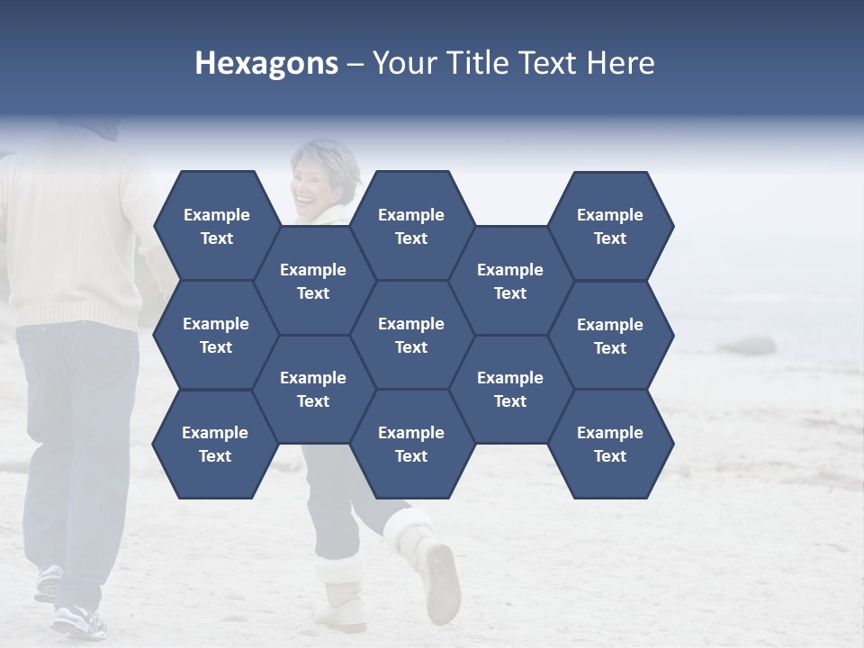 Running Length Caucasian PowerPoint Template