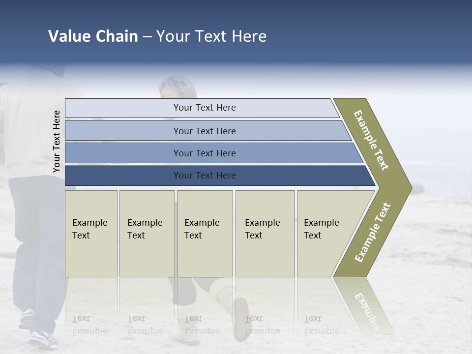Running Length Caucasian PowerPoint Template