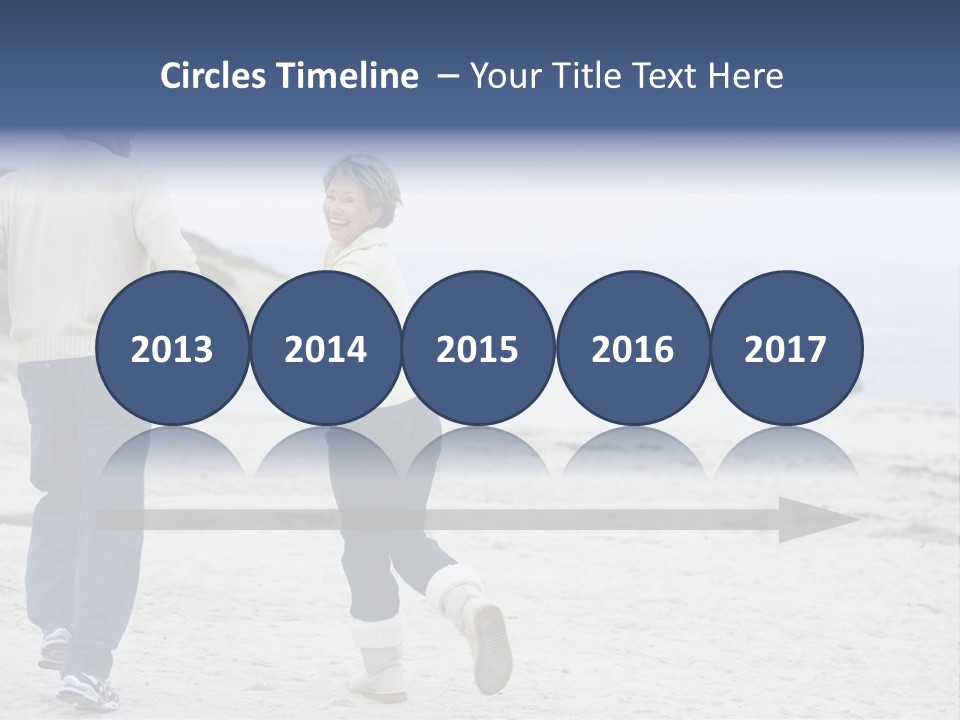 Running Length Caucasian PowerPoint Template