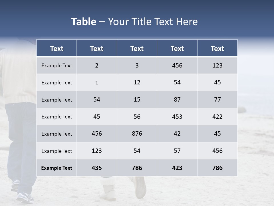 Running Length Caucasian PowerPoint Template