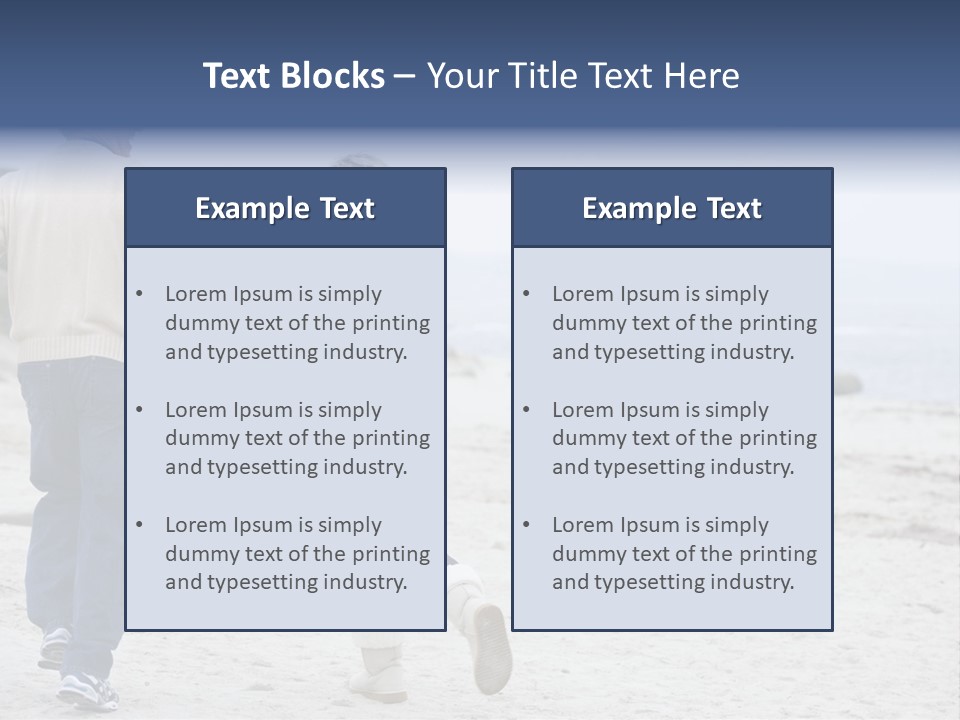Running Length Caucasian PowerPoint Template