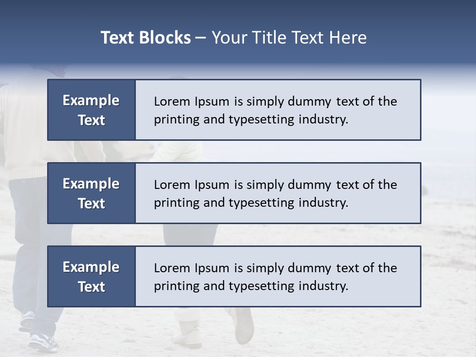 Running Length Caucasian PowerPoint Template