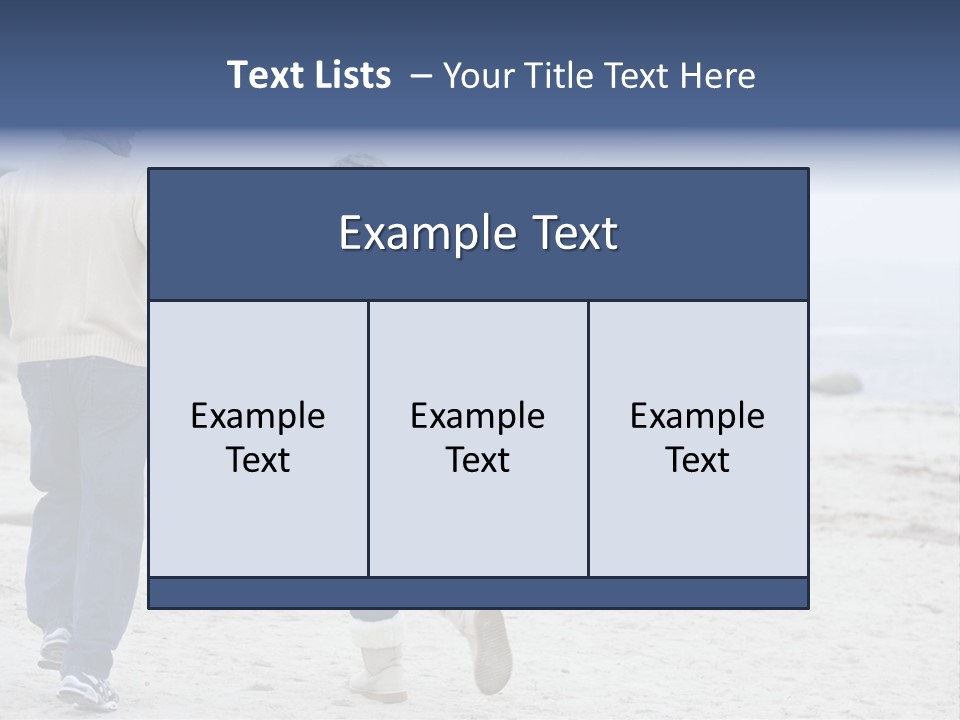 Running Length Caucasian PowerPoint Template