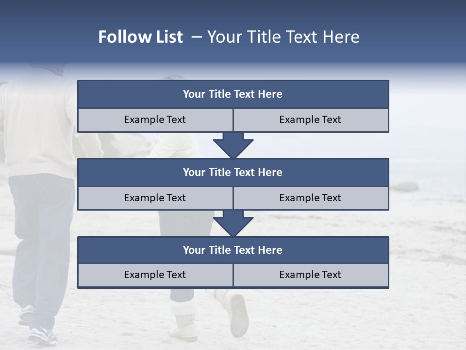 Running Length Caucasian PowerPoint Template