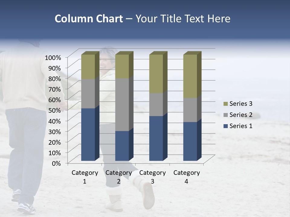 Running Length Caucasian PowerPoint Template