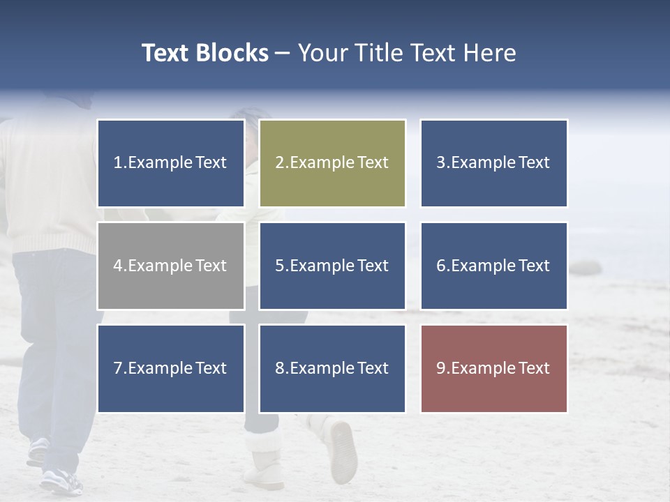 Running Length Caucasian PowerPoint Template