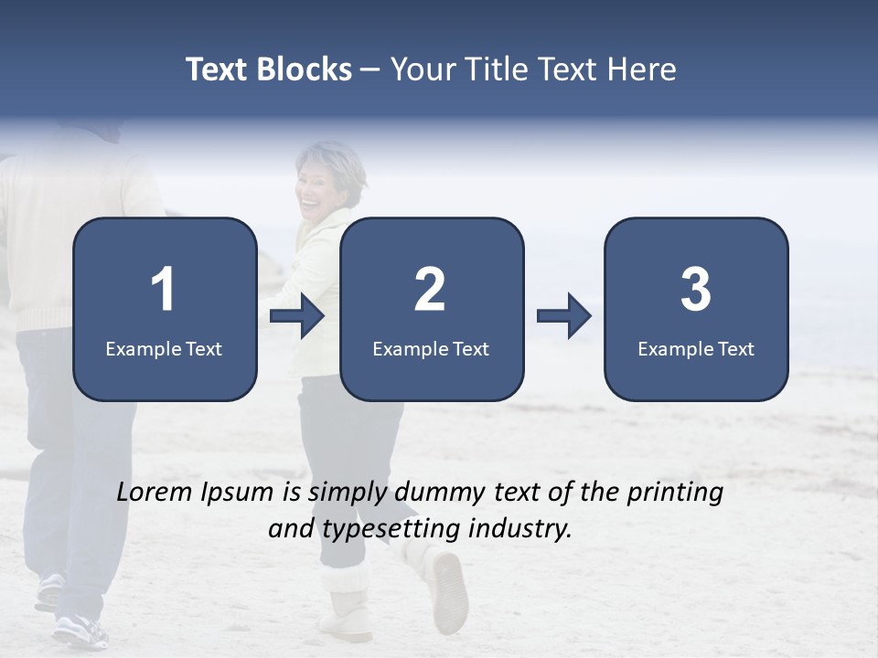 Running Length Caucasian PowerPoint Template