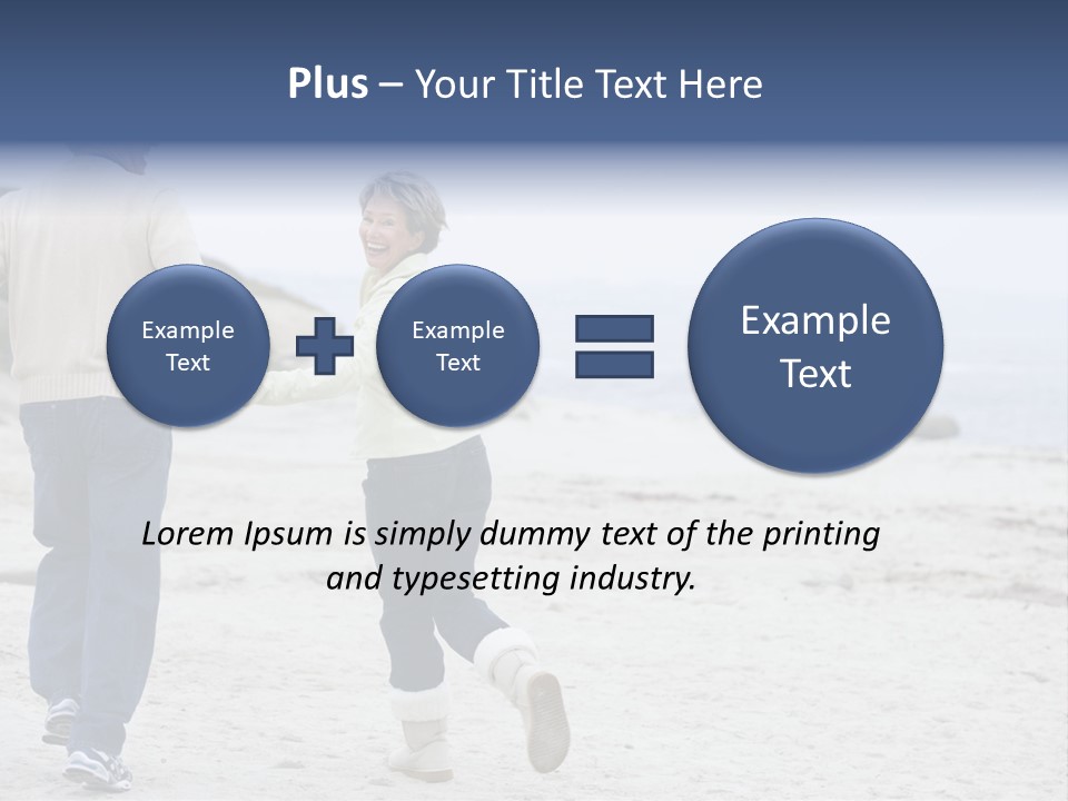 Running Length Caucasian PowerPoint Template