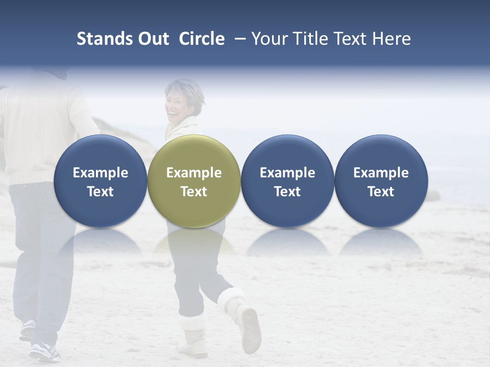 Running Length Caucasian PowerPoint Template