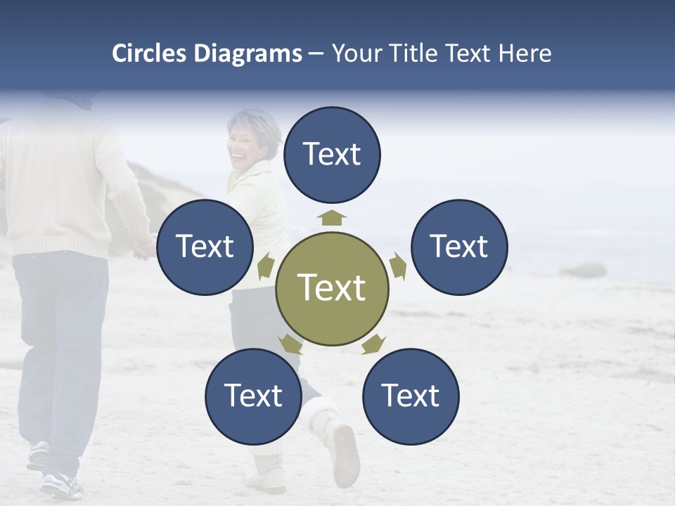 Running Length Caucasian PowerPoint Template