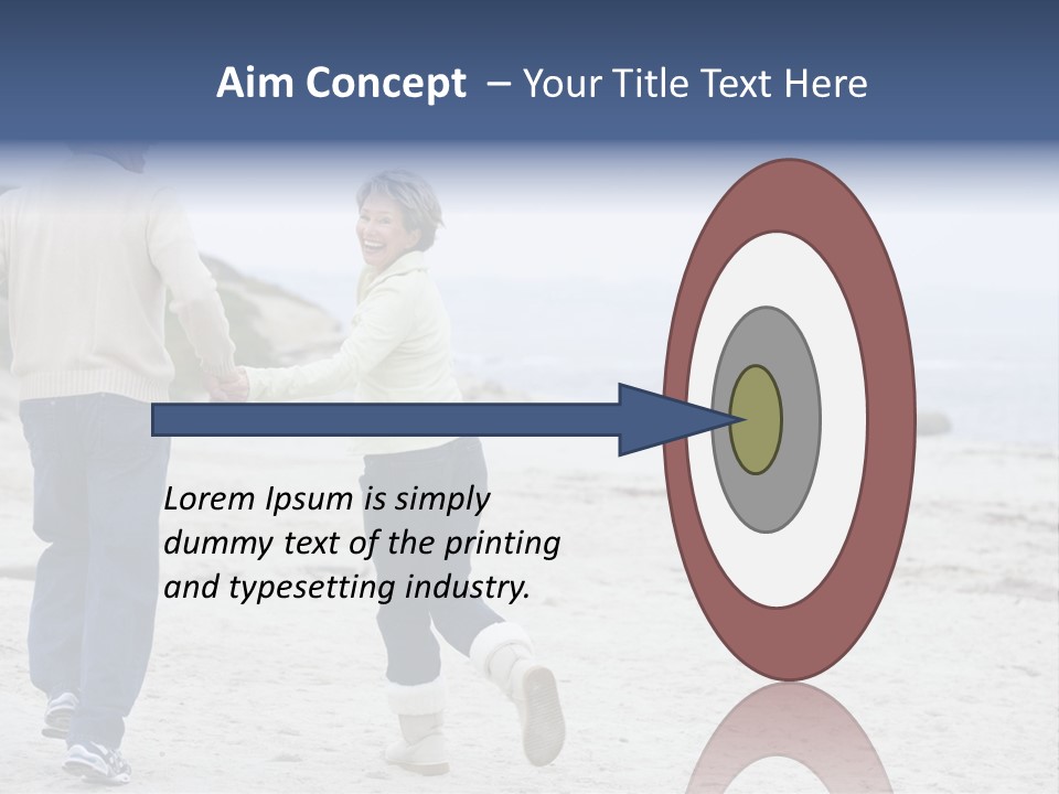 Running Length Caucasian PowerPoint Template