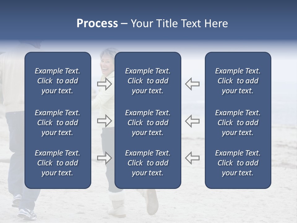 Running Length Caucasian PowerPoint Template