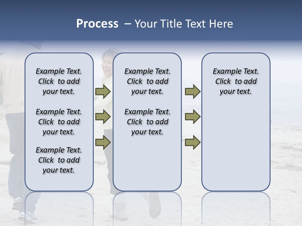 Running Length Caucasian PowerPoint Template