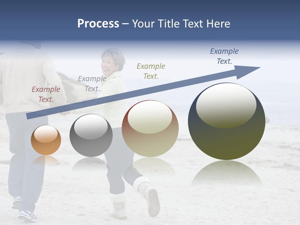 Running Length Caucasian PowerPoint Template