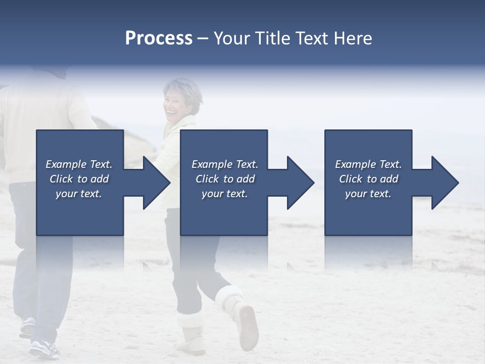 Running Length Caucasian PowerPoint Template