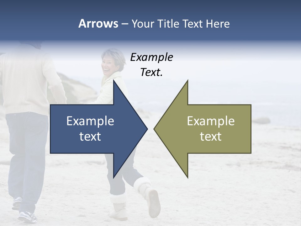 Running Length Caucasian PowerPoint Template