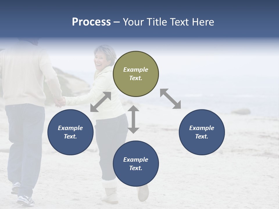 Running Length Caucasian PowerPoint Template