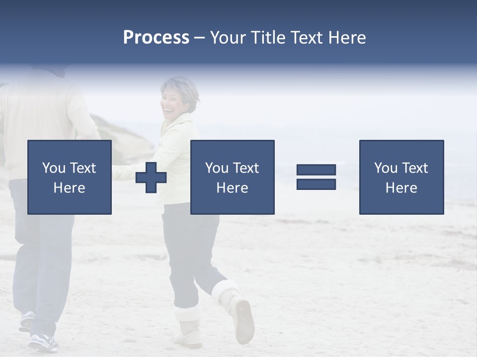 Running Length Caucasian PowerPoint Template