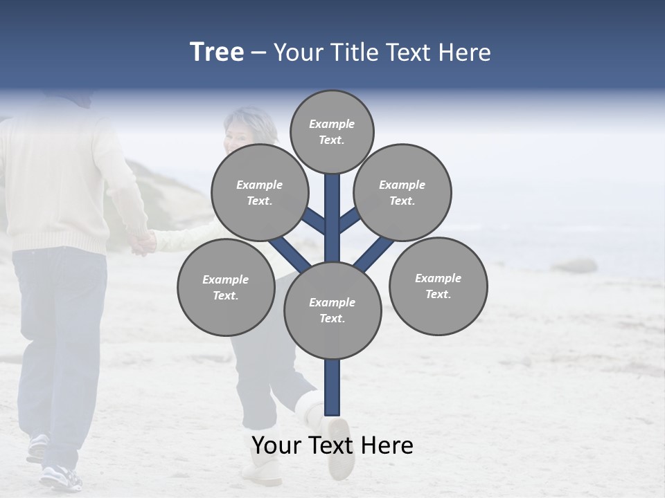 Running Length Caucasian PowerPoint Template