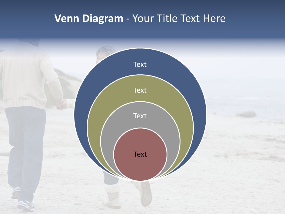 Running Length Caucasian PowerPoint Template