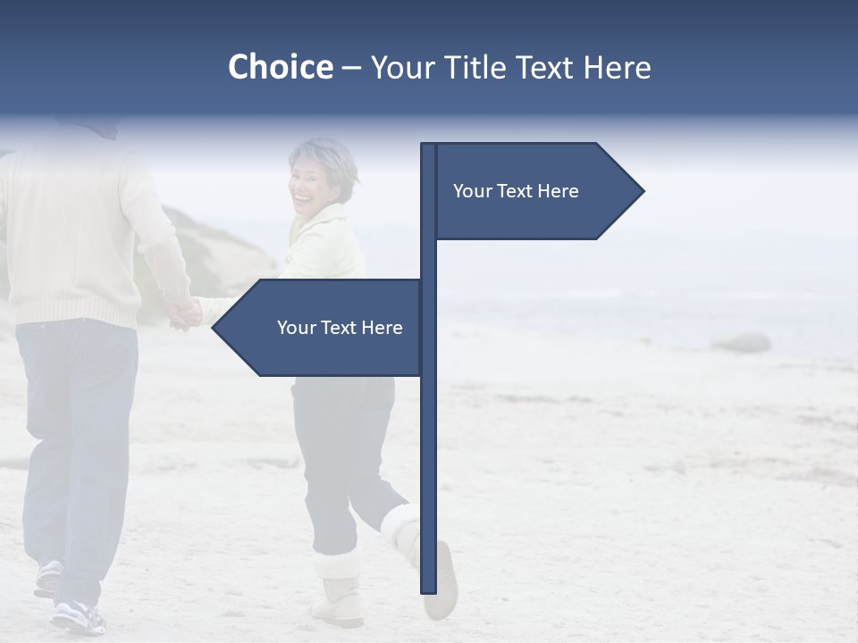 Running Length Caucasian PowerPoint Template