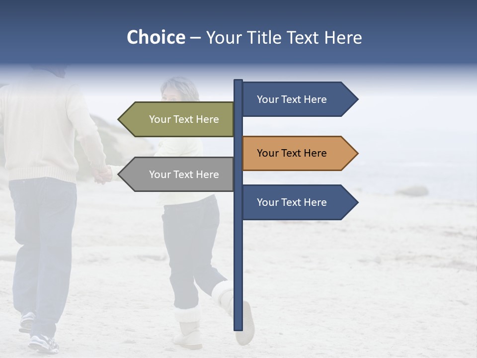 Running Length Caucasian PowerPoint Template