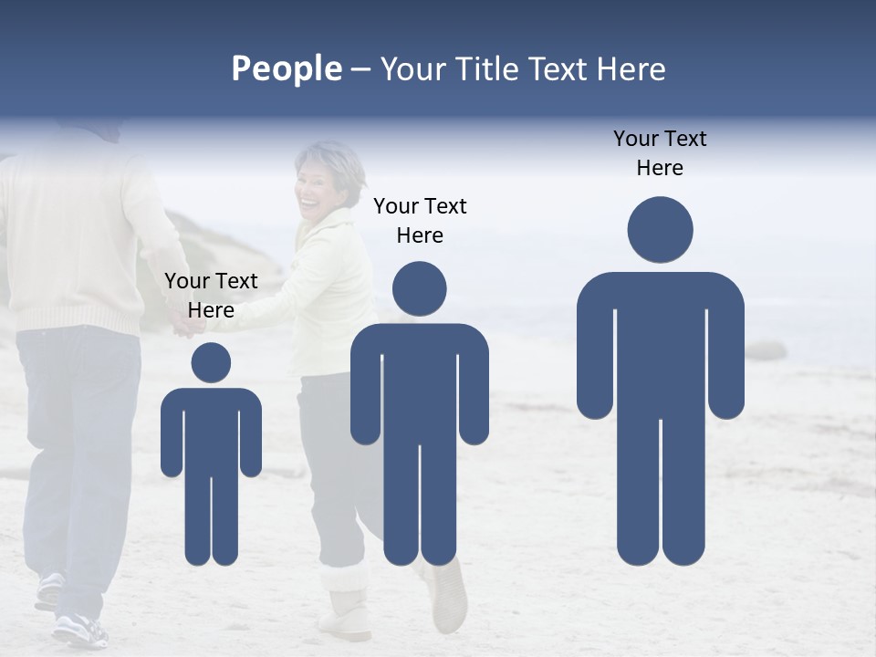 Running Length Caucasian PowerPoint Template