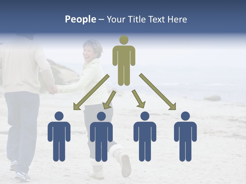 Running Length Caucasian PowerPoint Template