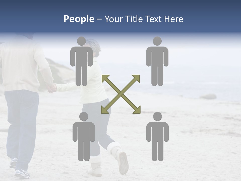 Running Length Caucasian PowerPoint Template