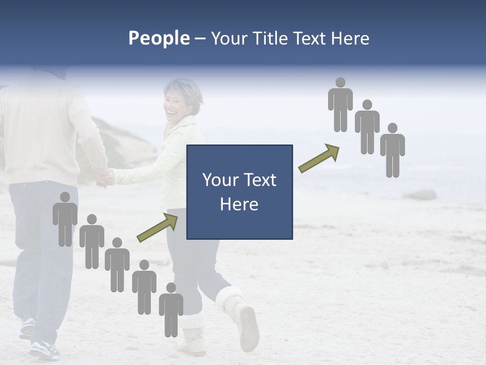 Running Length Caucasian PowerPoint Template