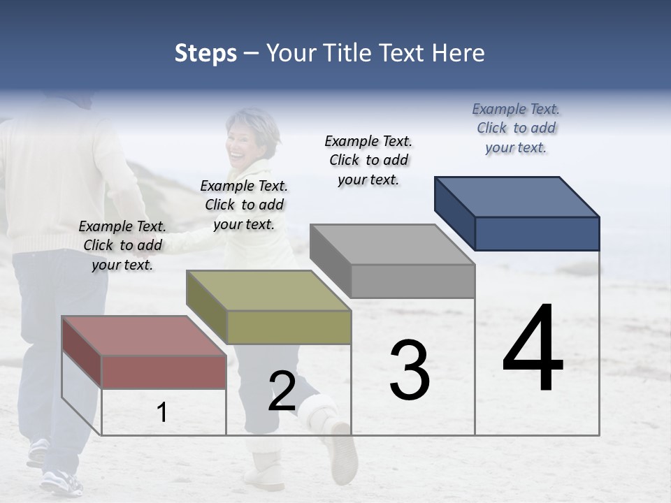 Running Length Caucasian PowerPoint Template