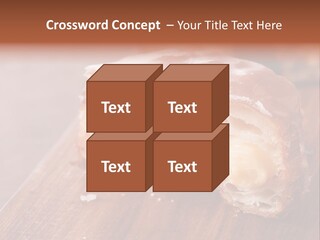 Doughnut Wooden Half PowerPoint Template