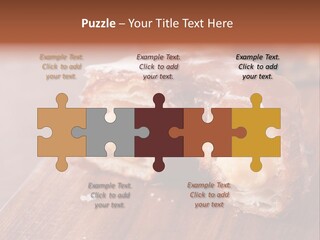Doughnut Wooden Half PowerPoint Template