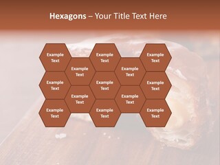 Doughnut Wooden Half PowerPoint Template