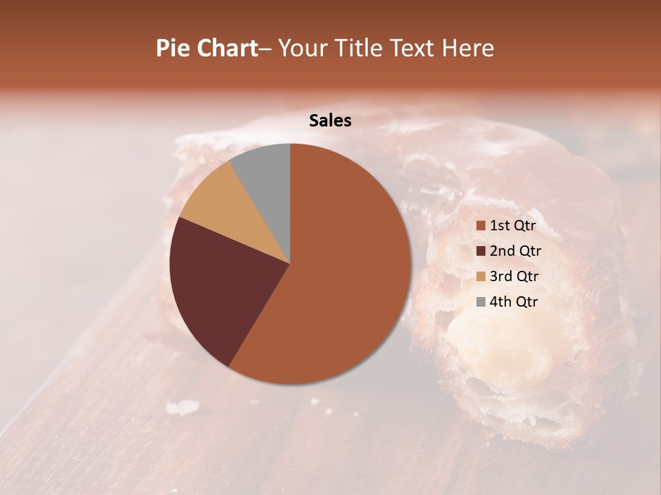Doughnut Wooden Half PowerPoint Template