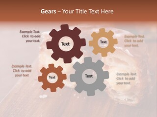 Doughnut Wooden Half PowerPoint Template