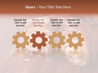 Doughnut Wooden Half PowerPoint Template