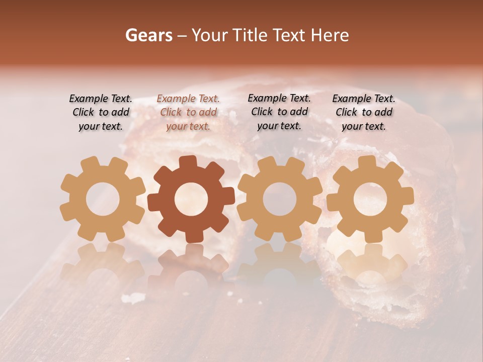 Doughnut Wooden Half PowerPoint Template