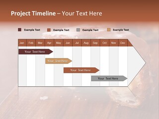 Doughnut Wooden Half PowerPoint Template