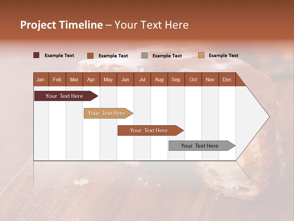 Doughnut Wooden Half PowerPoint Template