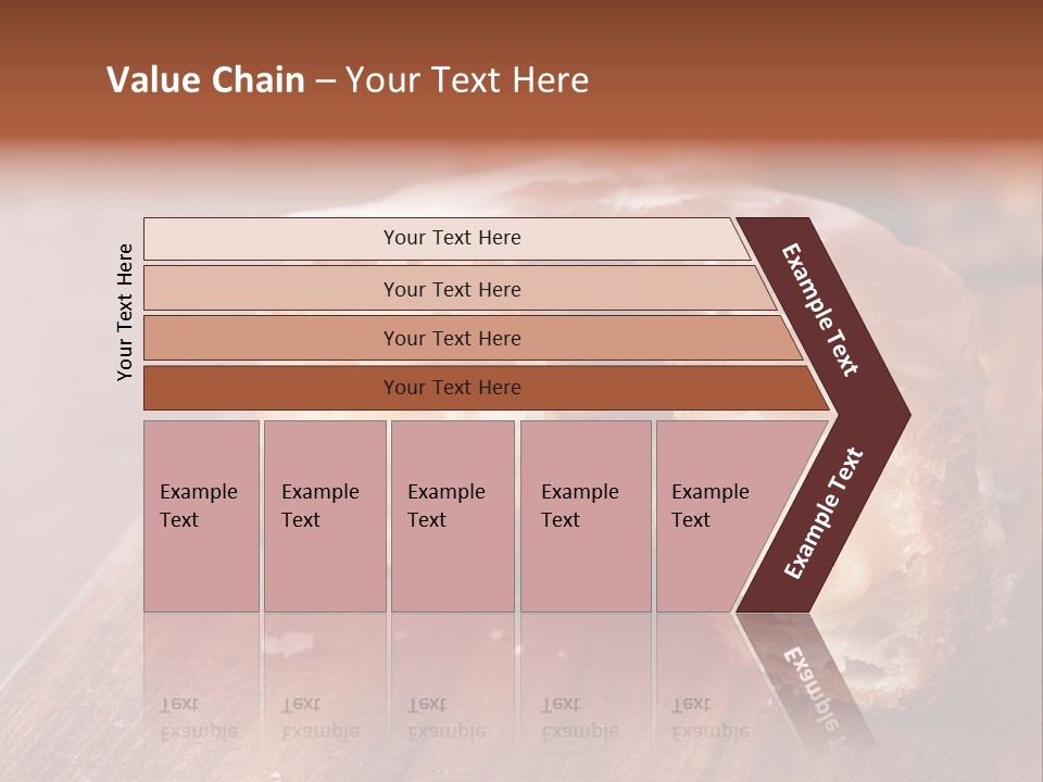 Doughnut Wooden Half PowerPoint Template