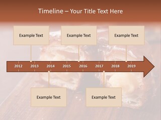 Doughnut Wooden Half PowerPoint Template